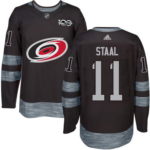 Adidas Hurricanes #11 Jordan Staal Black 1917-100th Anniversary Stitched NHL Jersey